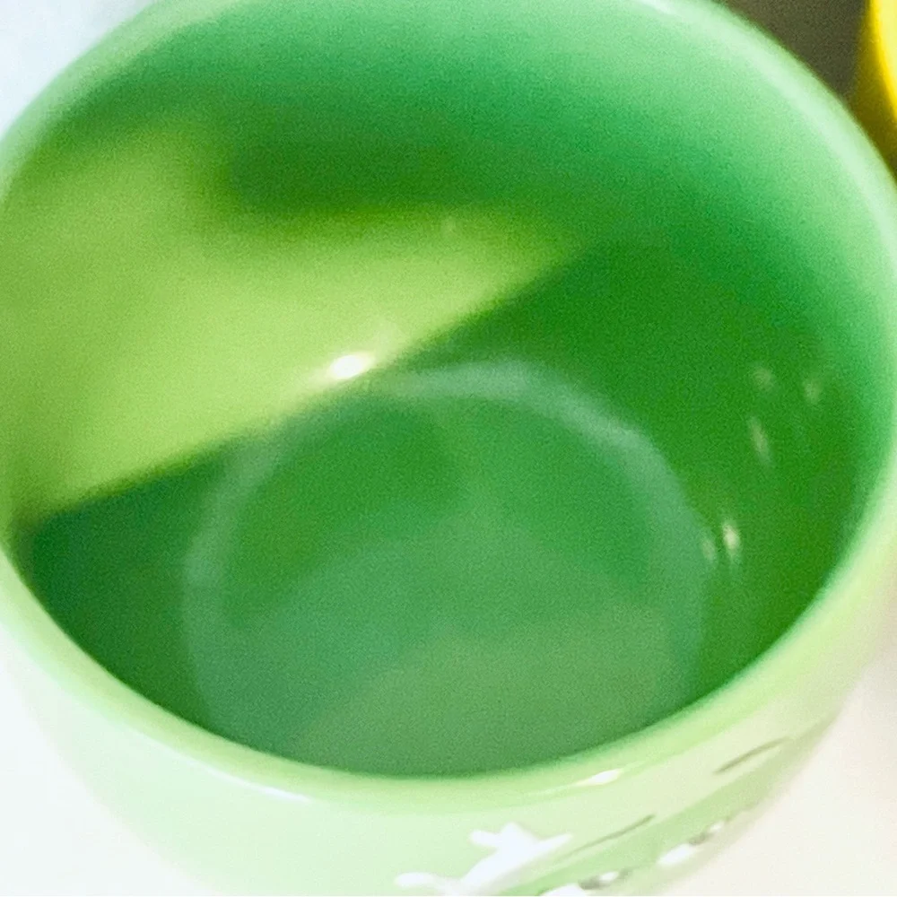 M & M's Orange, Yellow, Green Ceramic Snack Bowls Set 10 oz‎ (2021)